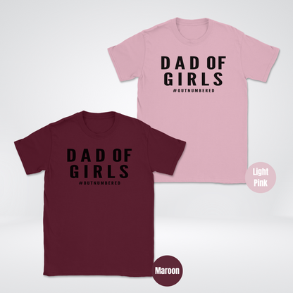 DAD OF GIRLS #OUTNUMBERED Unisex Softstyle T-Shirt