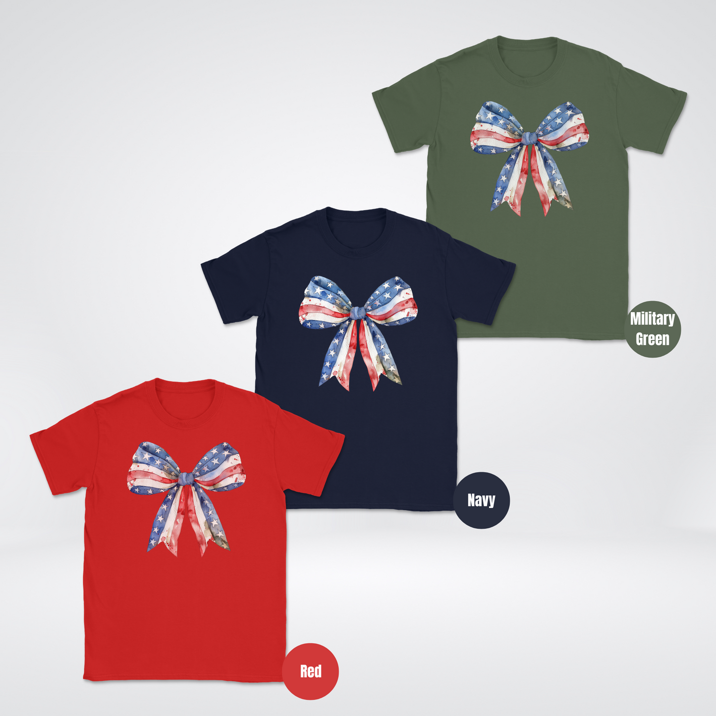 Flag Coquette Bow Unisex Softstyle T-Shirt