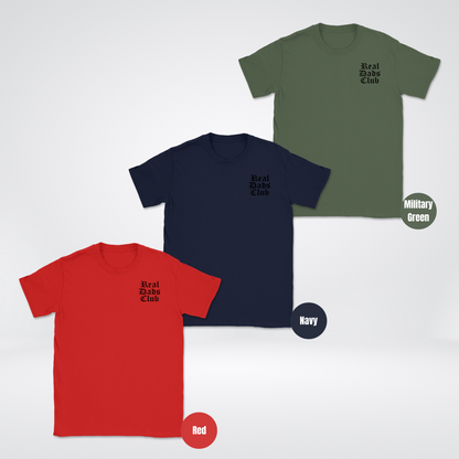 Real Dads Club Black Unisex Softstyle T-Shirt