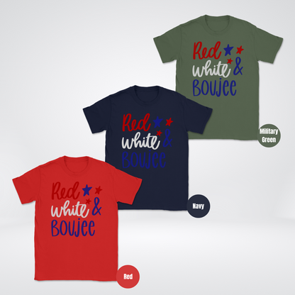 Red White & Boujee Unisex Softstyle T-Shirt