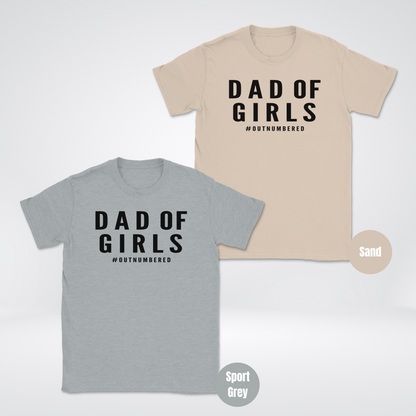DAD OF GIRLS #OUTNUMBERED Unisex Softstyle T-Shirt
