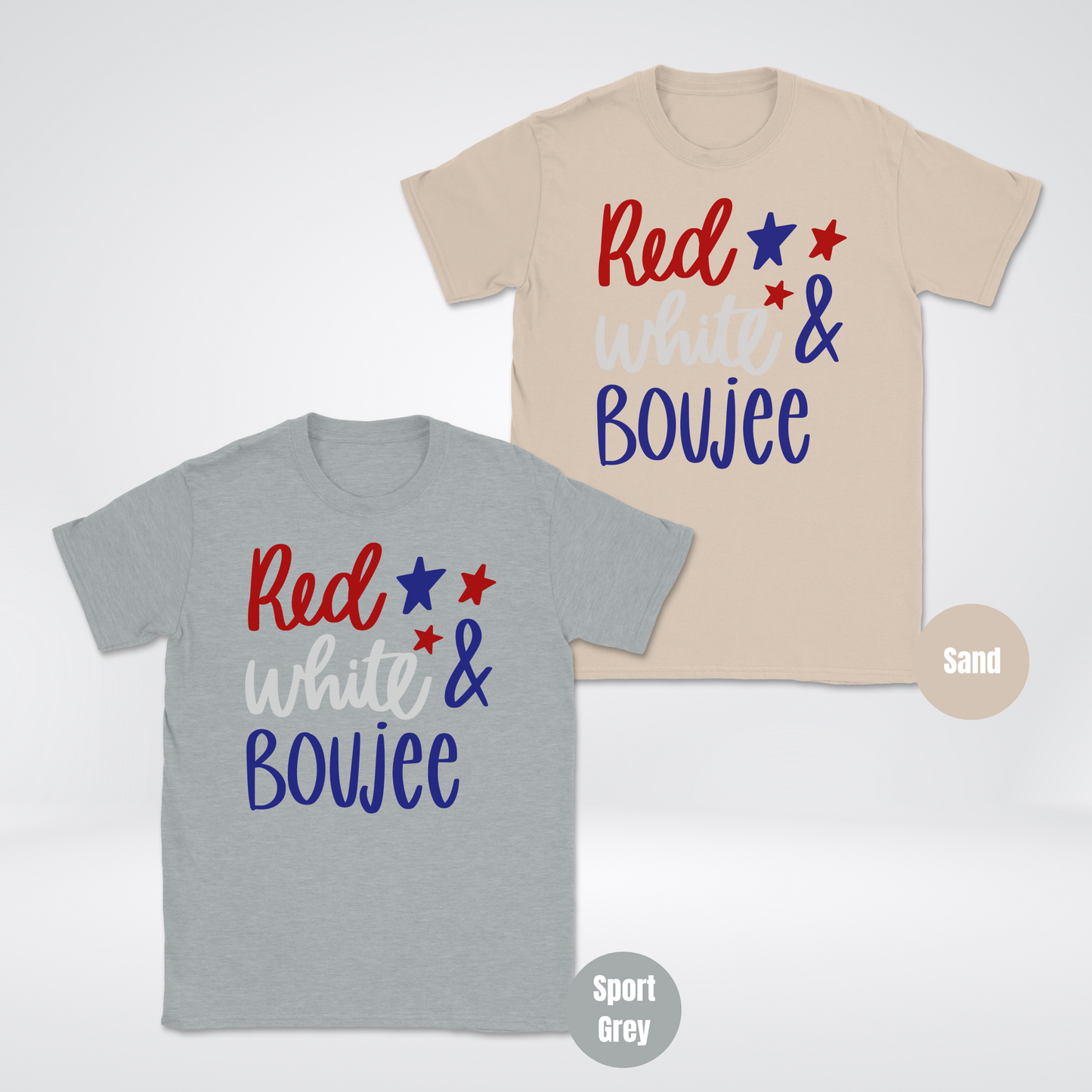 Red White & Boujee Unisex Softstyle T-Shirt