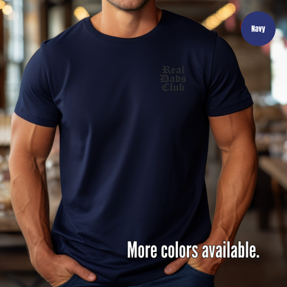 Real Dads Club Black Unisex Softstyle T-Shirt