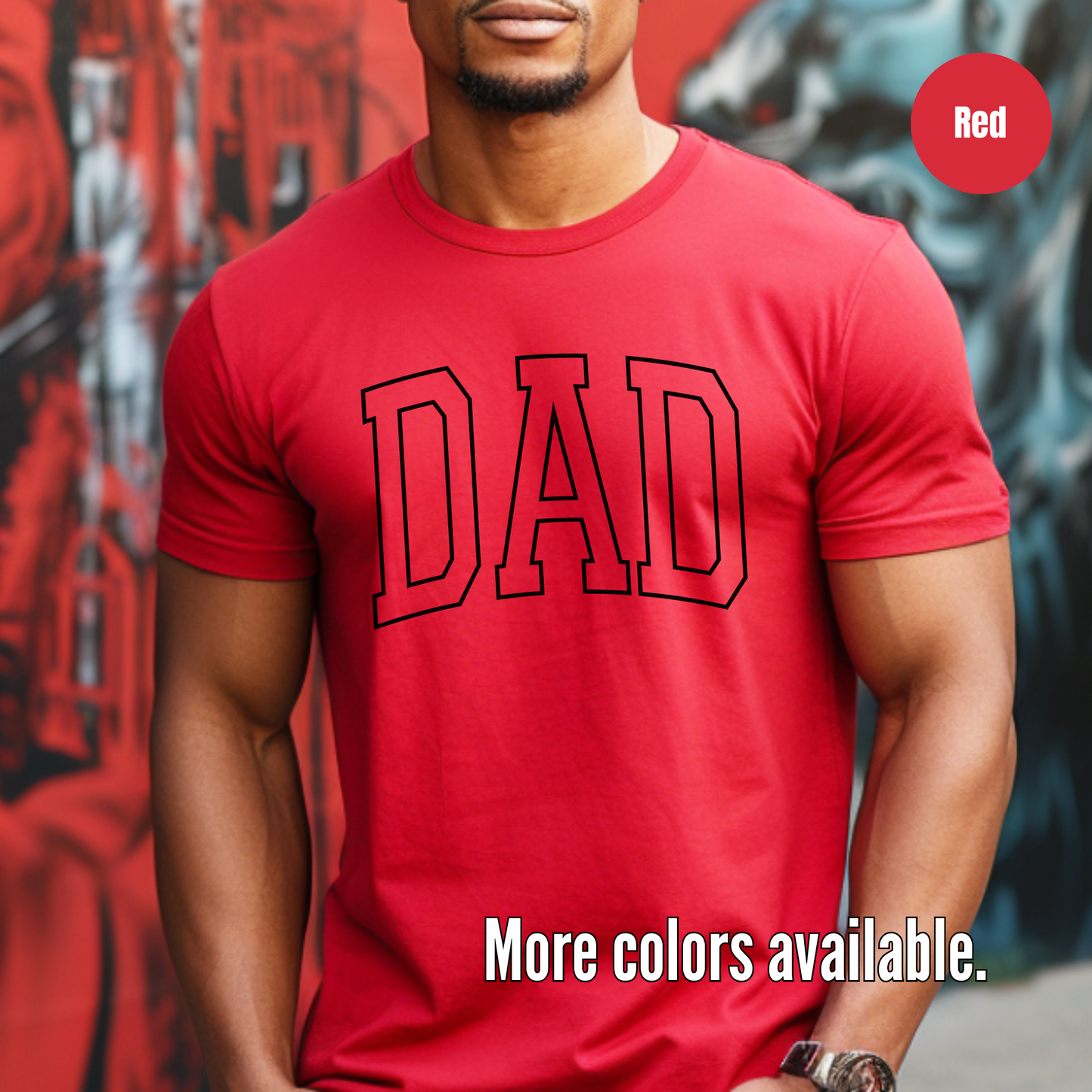 Dad Outline Unisex Softstyle T-Shirt