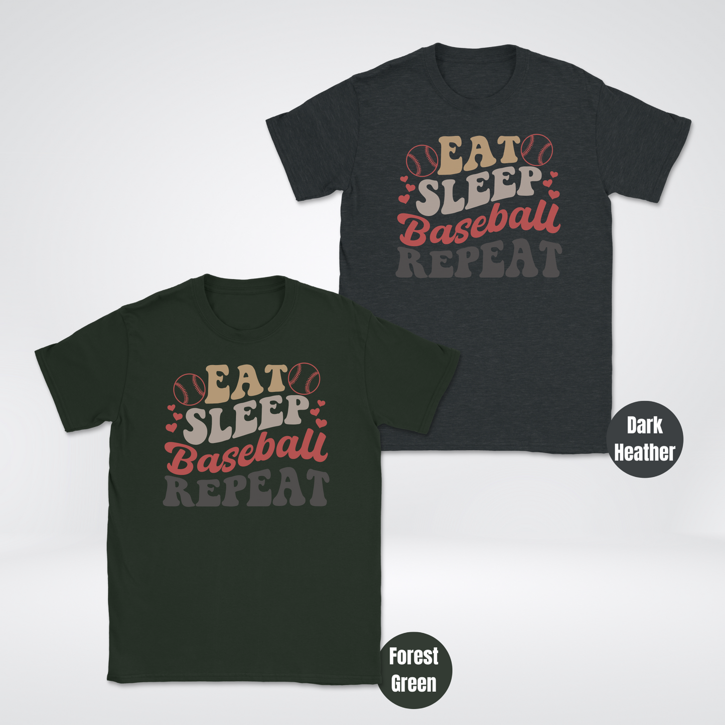 Eat Sleep Baseball Repeat T-Shirt