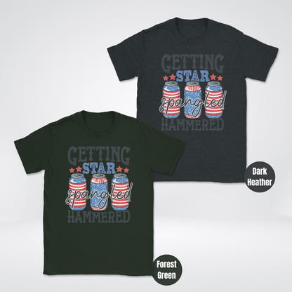 Getting Star Spangled Hammered Unisex Softstyle T-Shirt