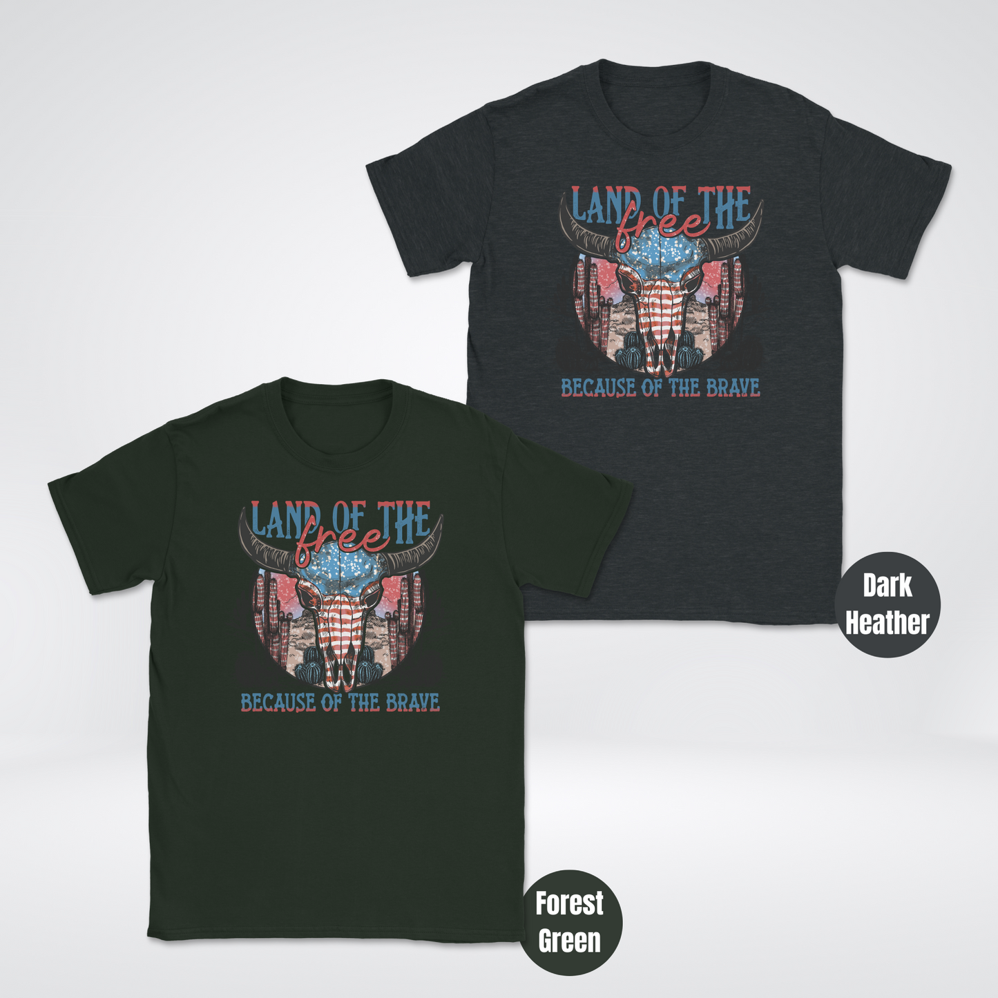 Land Of The Free Because Of The Brave Unisex Softstyle T-Shirt