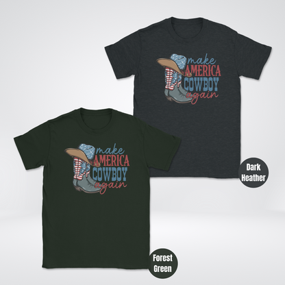 Make America Cowboy Again Unisex Softstyle T-Shirt