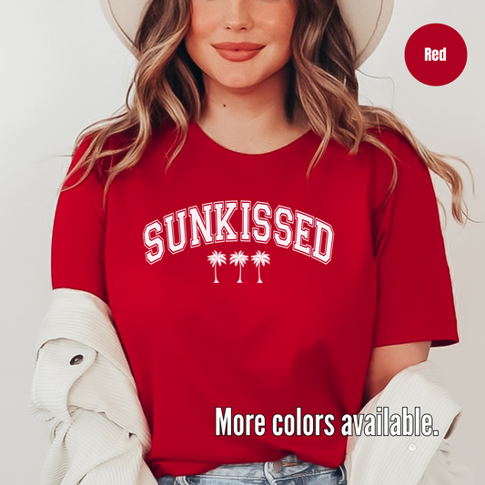 Sunkissed & Palm Trees White Lettering Softstyle T-Shirt