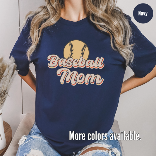 Baseball Mom Cursive T-Shirt