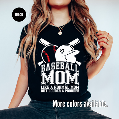 Baseball Mom Louder And Prouder Softstyle T-Shirt