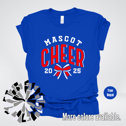 Custom Mascot & Year – Red - Cheer Design 14 T-Shirt