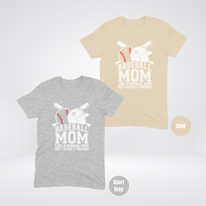 Baseball Mom Louder And Prouder Softstyle T-Shirt