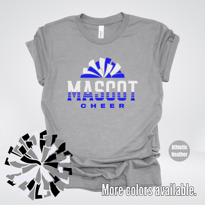 Custom Mascot – Blue - Cheer Design 03 T-Shirt