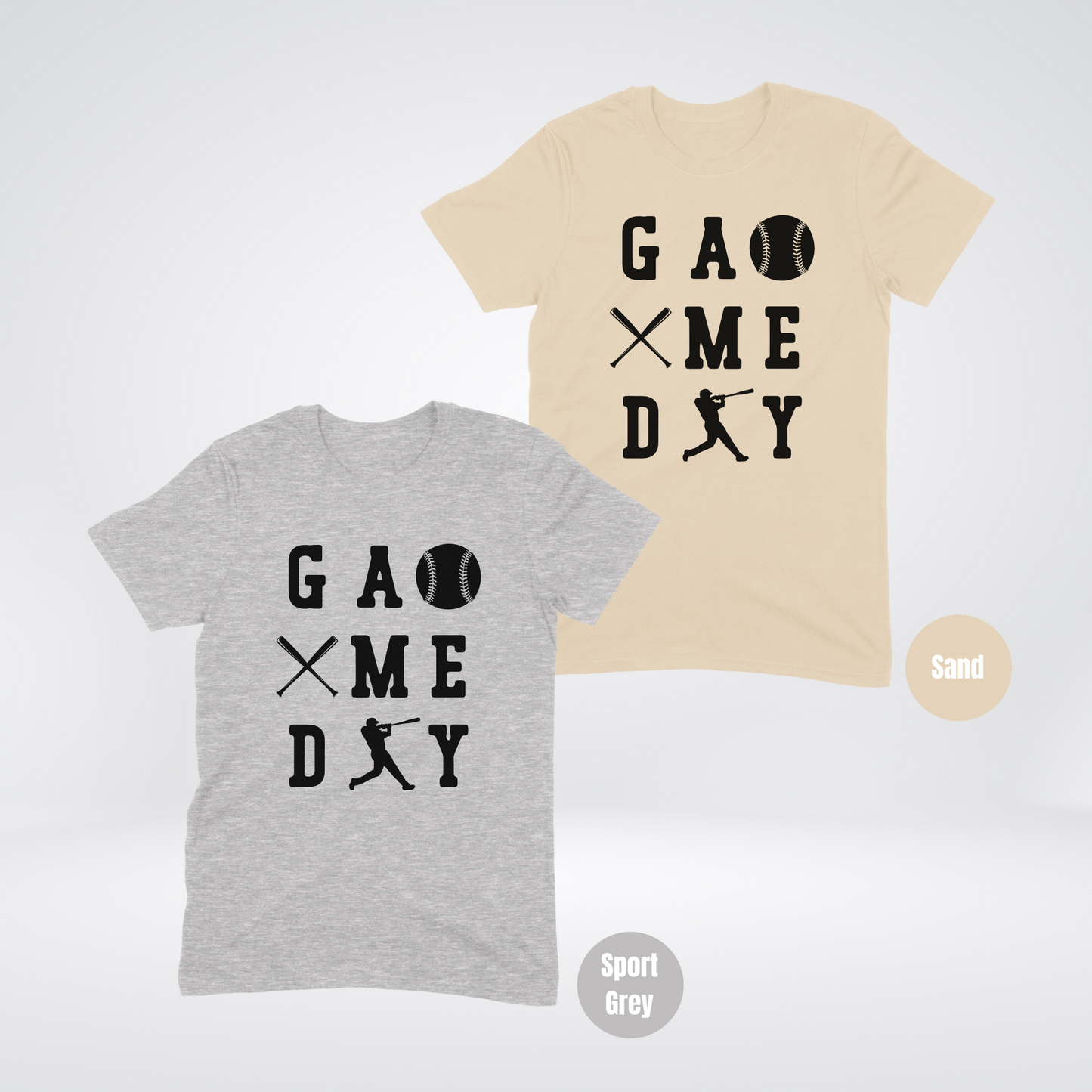 Game Day 3 x 3 Black Lettering Softstyle T-Shirt