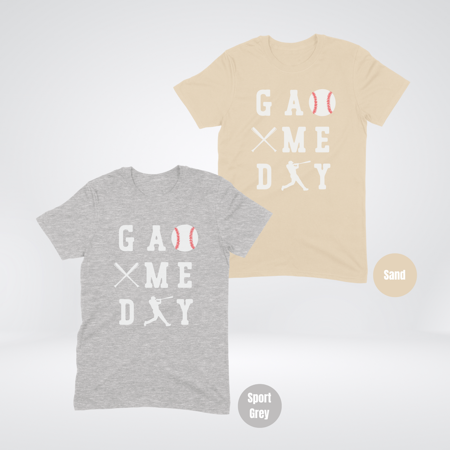 Game Day 3 x 3 White Lettering Softstyle T-Shirt