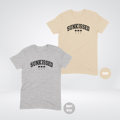 Sunkissed & Palm Trees Black Lettering Softstyle T-Shirt