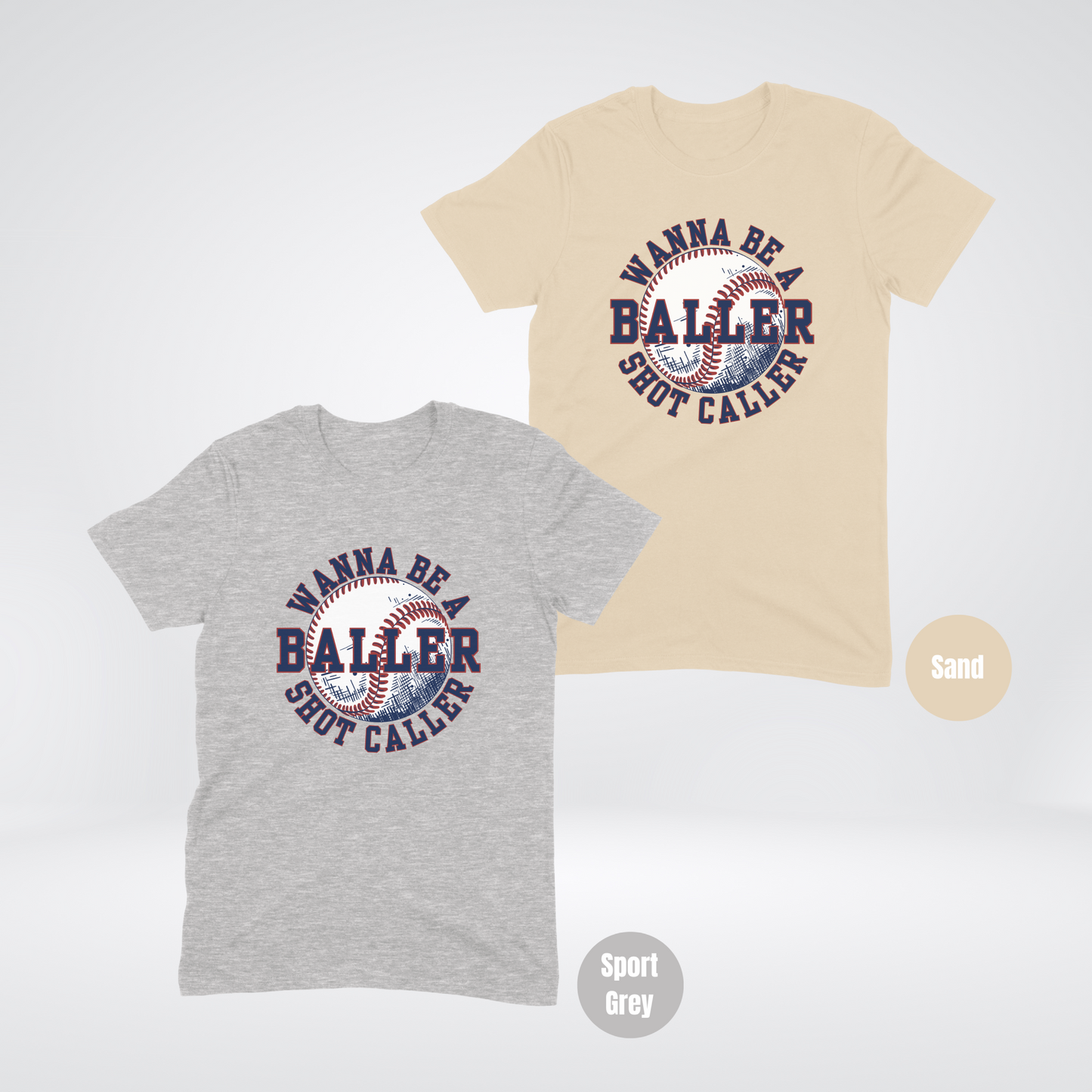 Wanna Be A Baller Shot Caller Softstyle T-Shirt