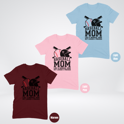 Baseball Mom Louder And Prouder Softstyle T-Shirt