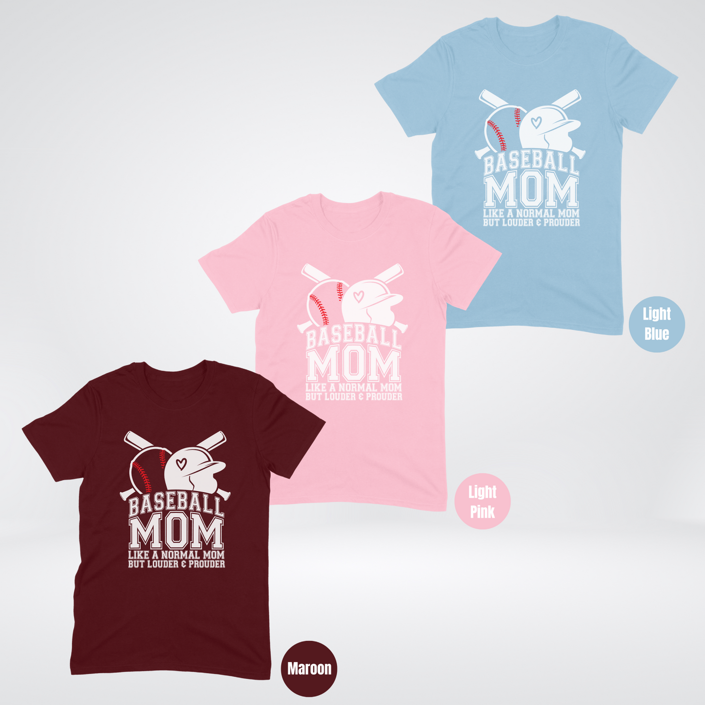 Baseball Mom Louder And Prouder Softstyle T-Shirt