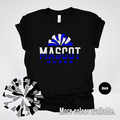 Custom Mascot – Blue - Cheer Design 03 T-Shirt