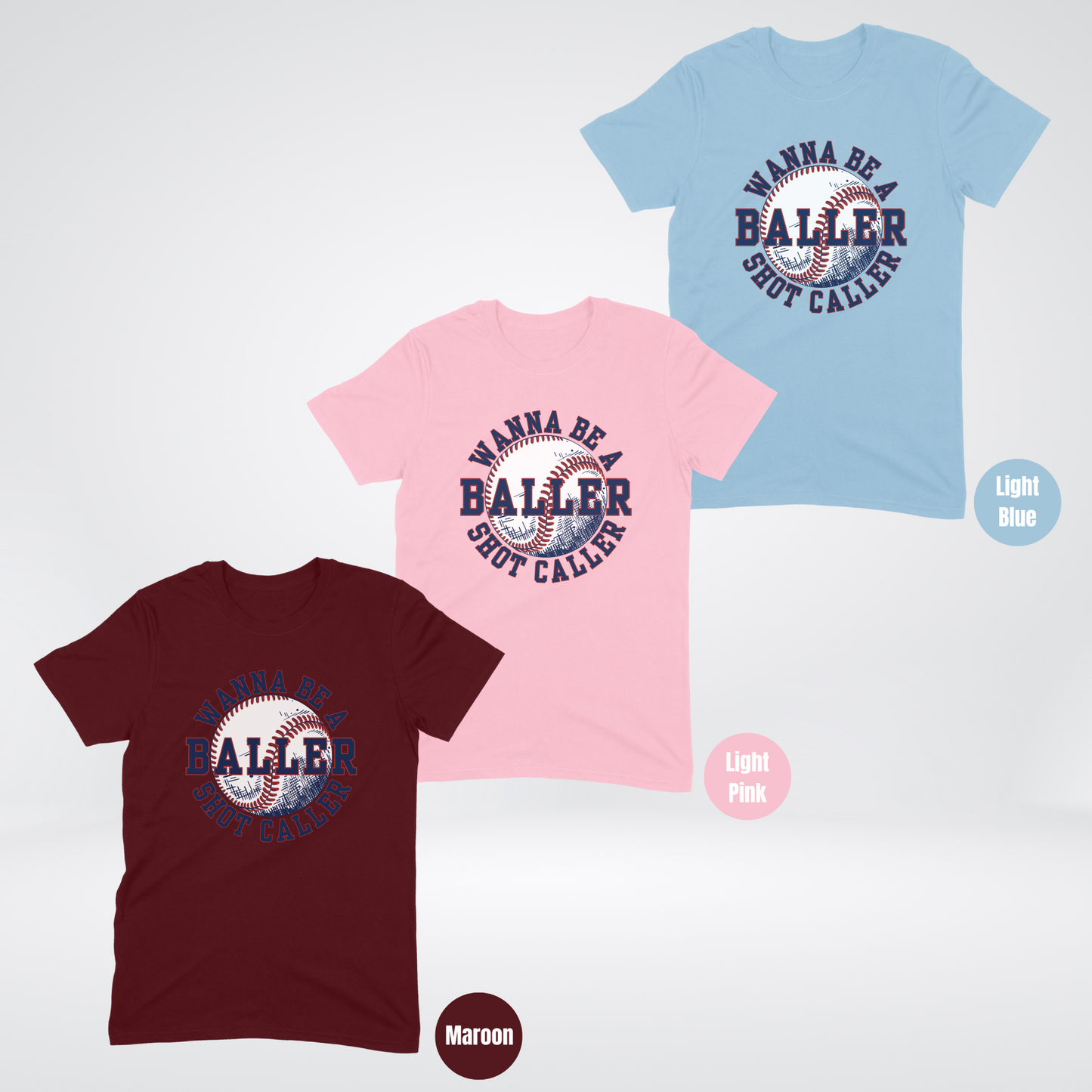 Wanna Be A Baller Shot Caller Softstyle T-Shirt