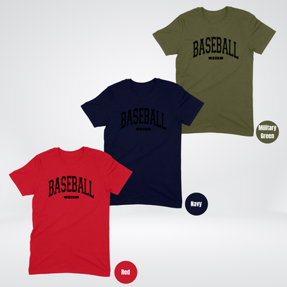 BASEBALL 24/7 Black Lettering T-Shirt
