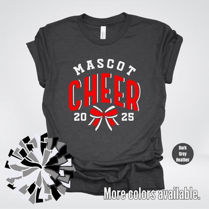 Custom Mascot & Year – Red - Cheer Design 14 T-Shirt