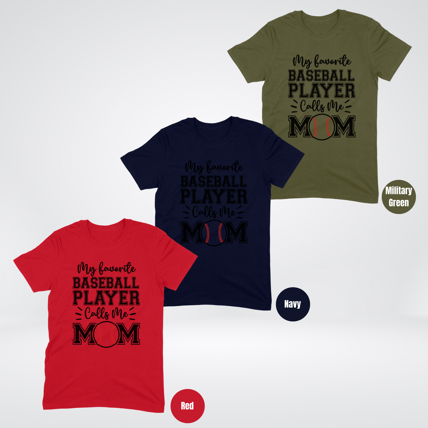 My Favorite Baseball Player Calls Me Mom Softstyle T-Shirt