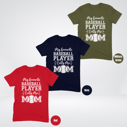 My Favorite Baseball Player Calls Me Mom Softstyle T-Shirt