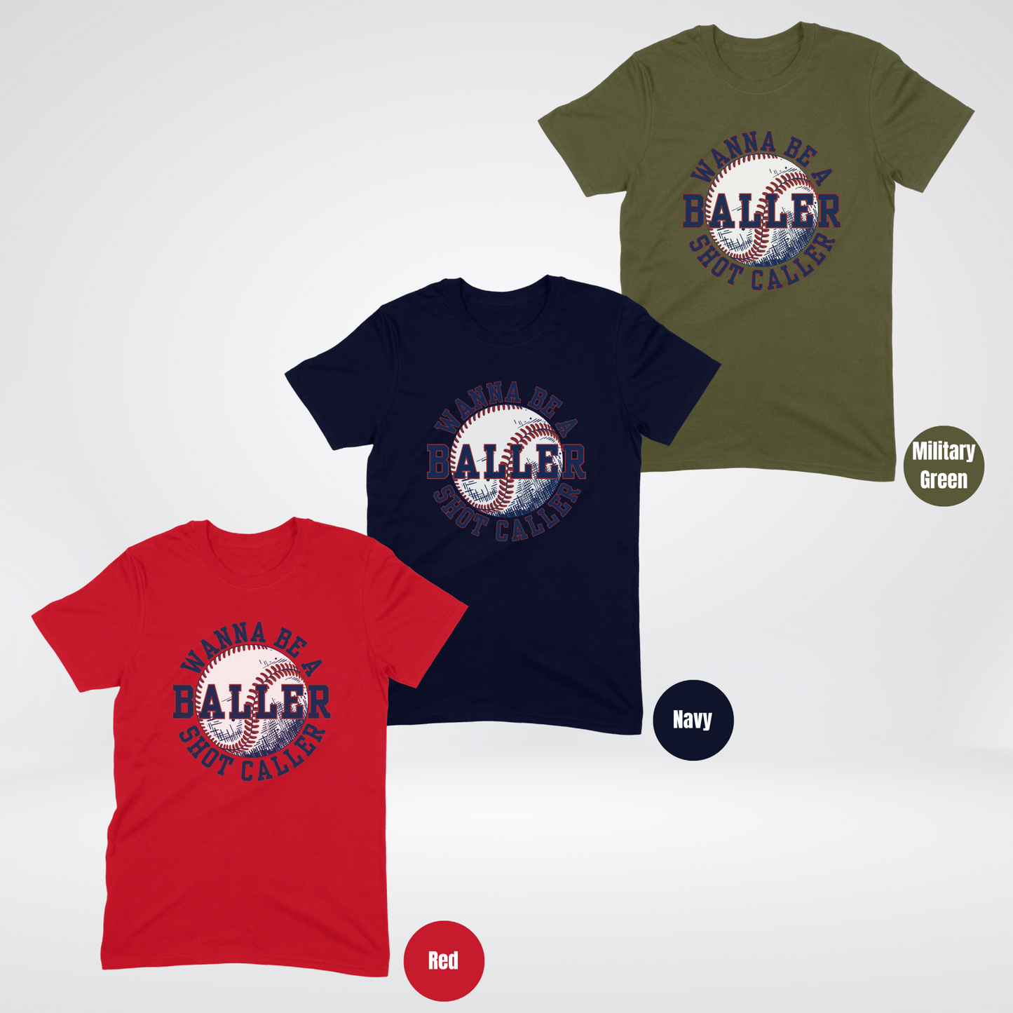 Wanna Be A Baller Shot Caller Softstyle T-Shirt