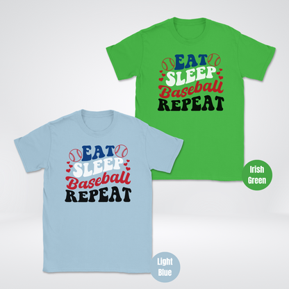 Eat Sleep Baseball Repeat Unisex Softstyle T-Shirt