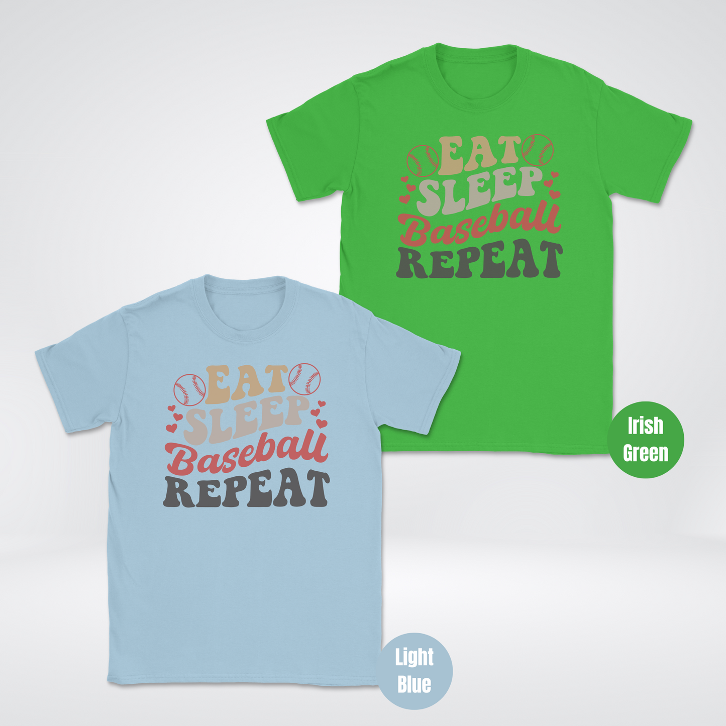 Eat Sleep Baseball Repeat T-Shirt