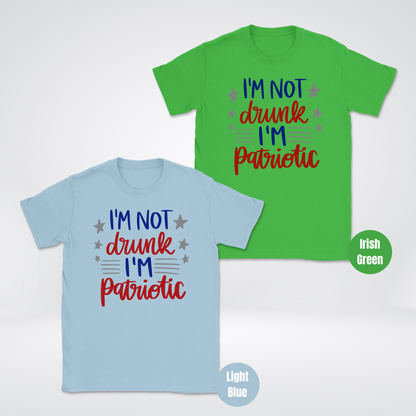 I'm Not Drunk I'm Patriotic Unisex Softstyle T-Shirt