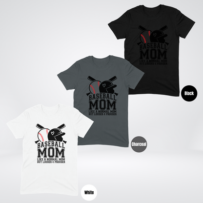 Baseball Mom Louder And Prouder Softstyle T-Shirt