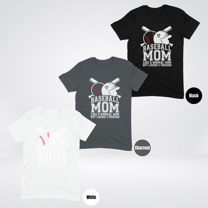 Baseball Mom Louder And Prouder Softstyle T-Shirt