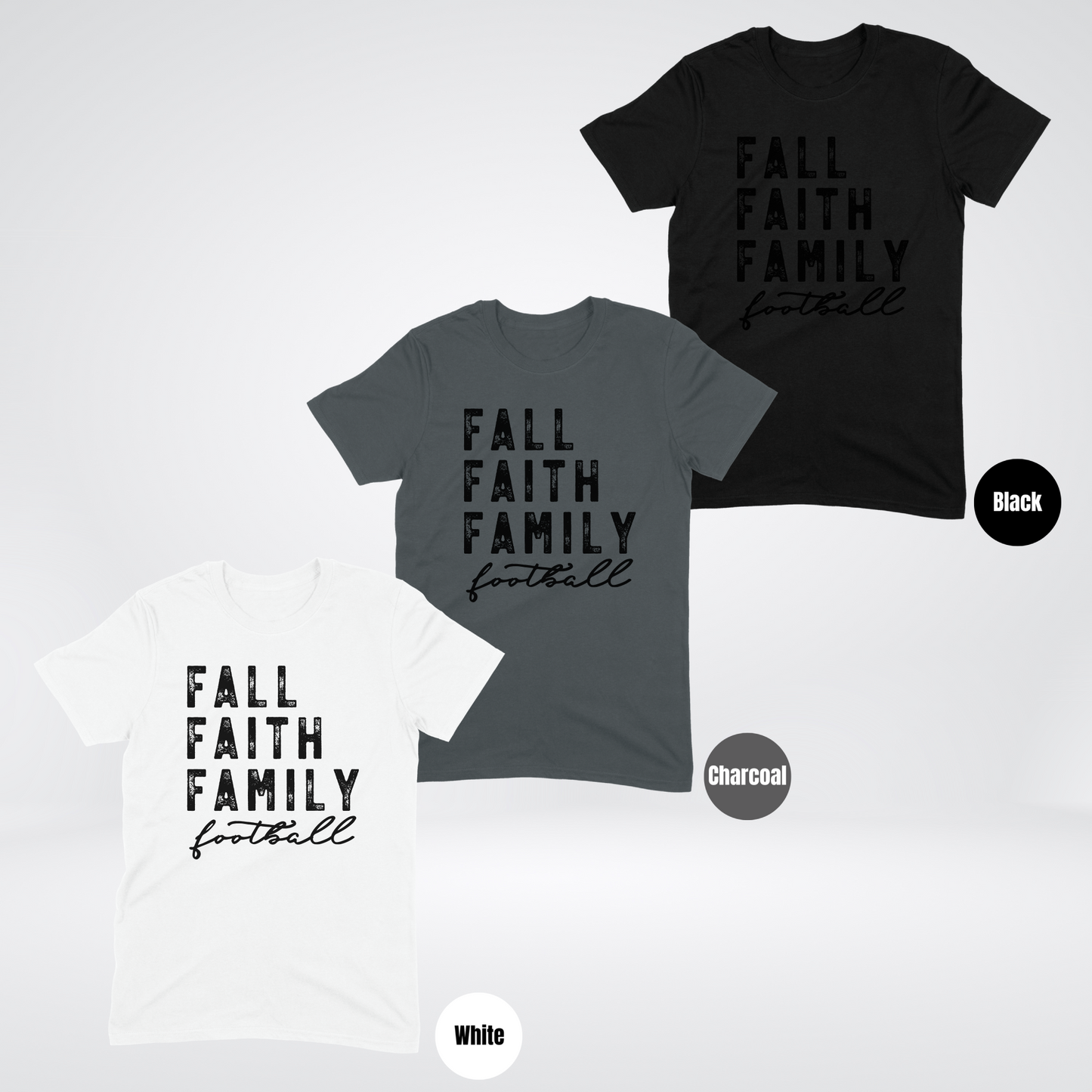 Fall Faith Family Football T-Shirt