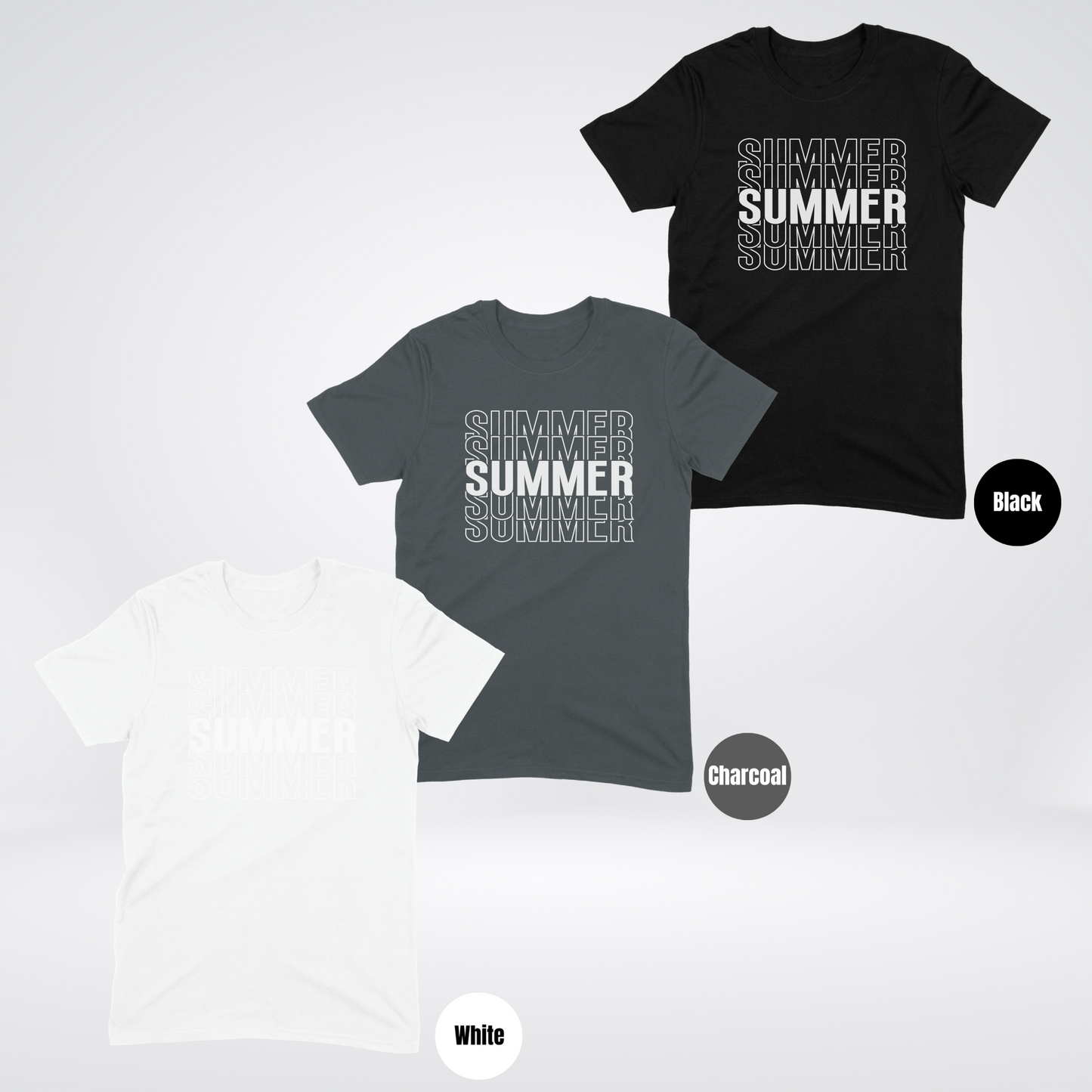 SUMMER White Softstyle T-Shirt