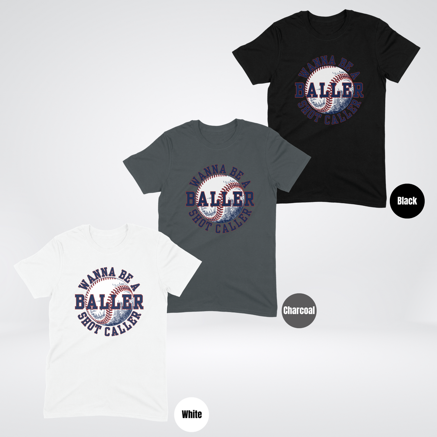 Wanna Be A Baller Shot Caller Softstyle T-Shirt