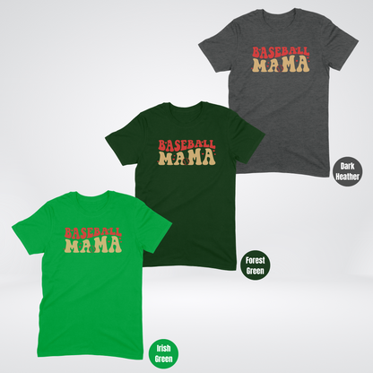 Baseball Mama Red & Gold T-Shirt