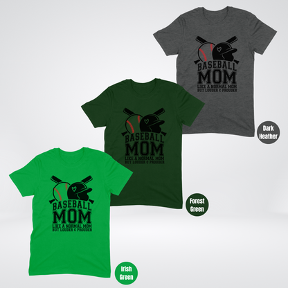 Baseball Mom Louder And Prouder Softstyle T-Shirt