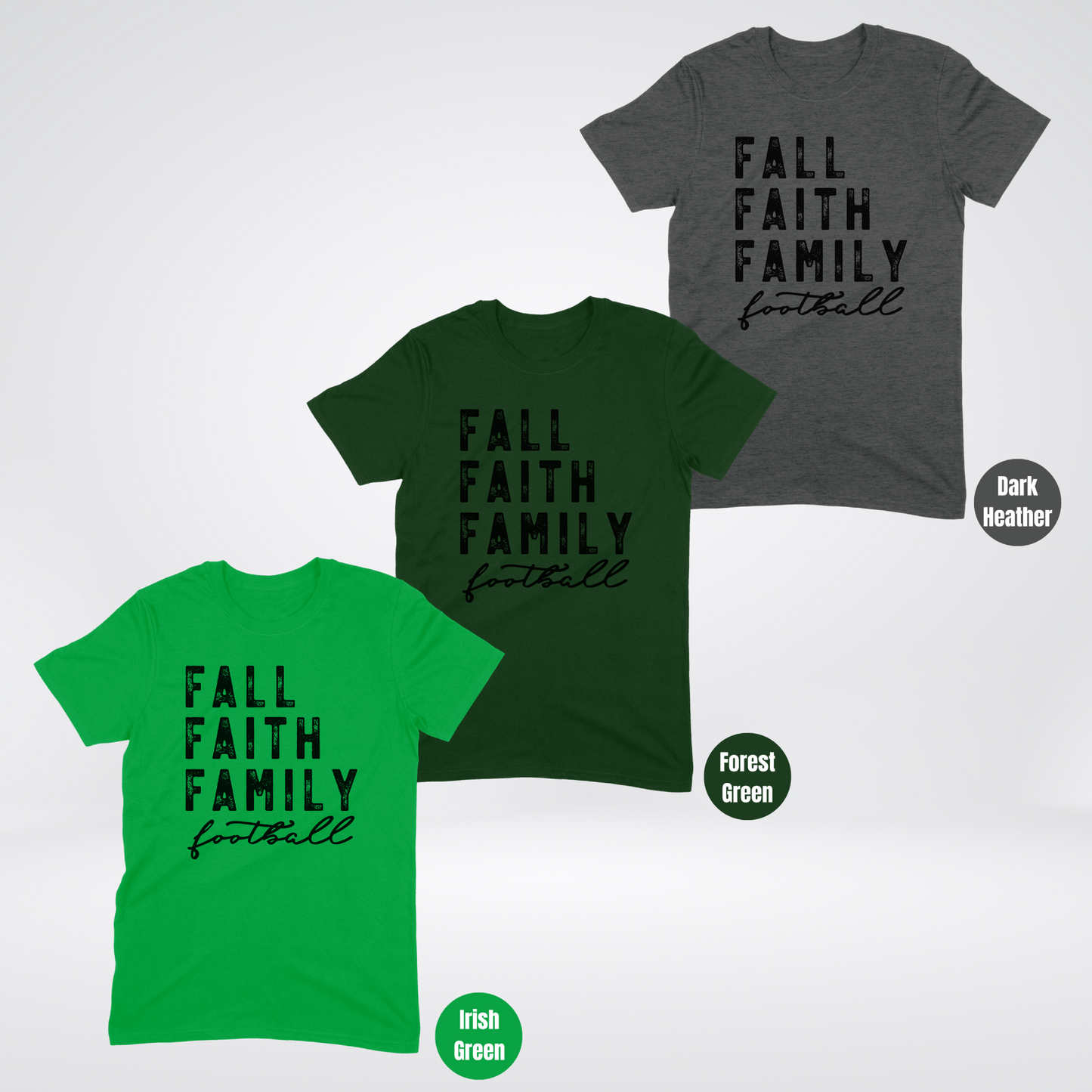 Fall Faith Family Football T-Shirt