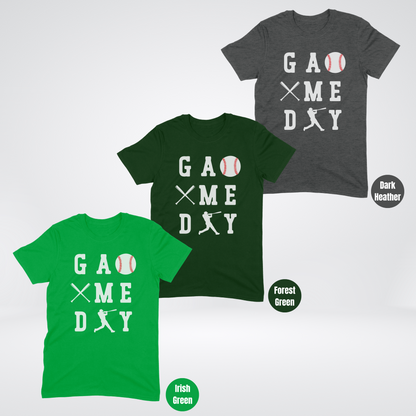 Game Day 3 x 3 White Lettering Softstyle T-Shirt