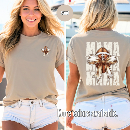 Coquette Football Mama T-Shirt