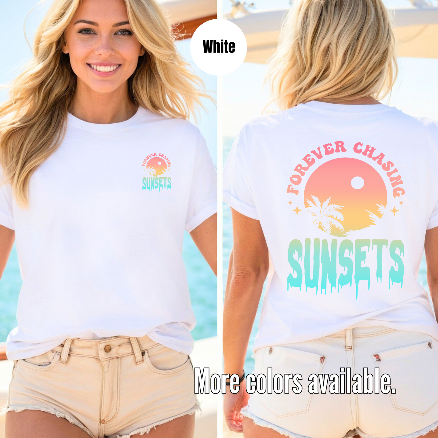 Forever Chasing Sunsets Softstyle T-Shirt