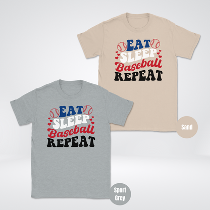 Eat Sleep Baseball Repeat Unisex Softstyle T-Shirt