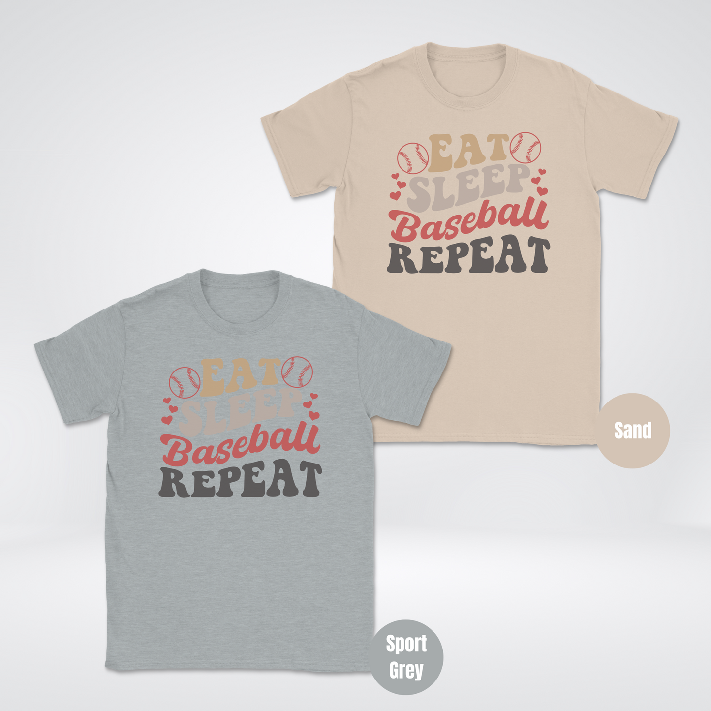 Eat Sleep Baseball Repeat T-Shirt