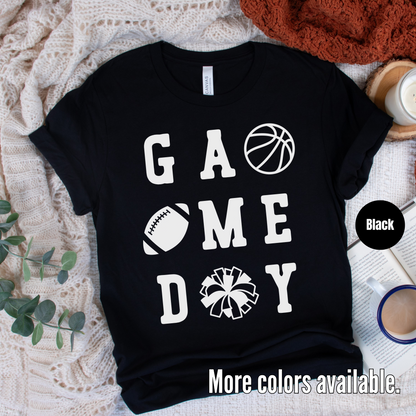 Game Day Basketball Football Cheer T-Shirt