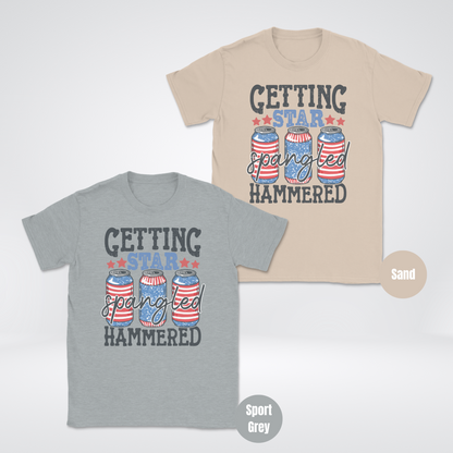 Getting Star Spangled Hammered Unisex Softstyle T-Shirt