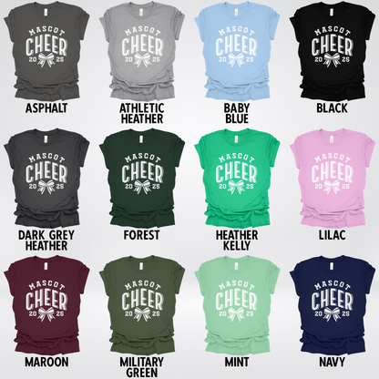 Custom Mascot, Year, & Name – White - Cheer Design 16 T-Shirt